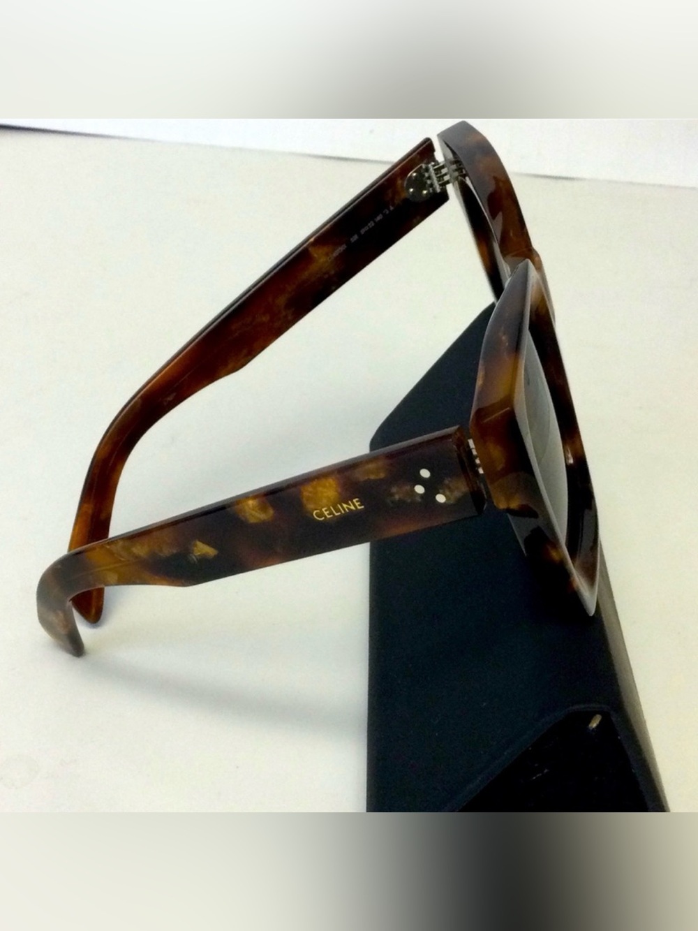 Celine Square Dark Havana Sunglasses CL401301 52E - Picture 7 of 7